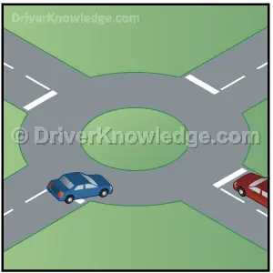 approach a roundabout