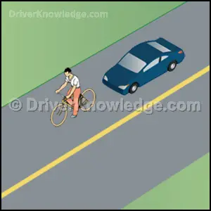 approaching a bicyclist
