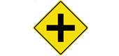 road crosses the main highway