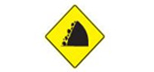 Watch for fallen rock 