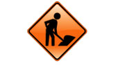 Workers on the road