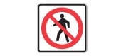 No pedestrians allowed
