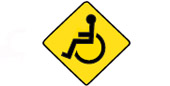crossing the roadway in a wheelchair