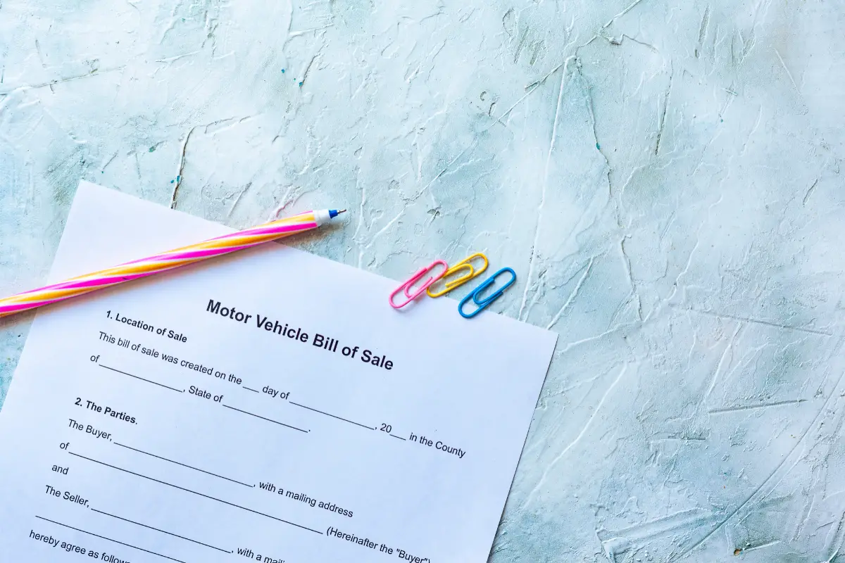 Motorcycle Bill of Sale