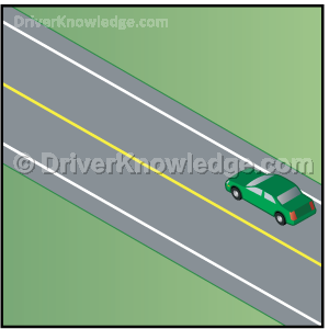 solid yellow line on your side