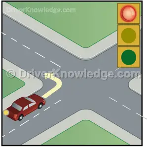 left turn on red light